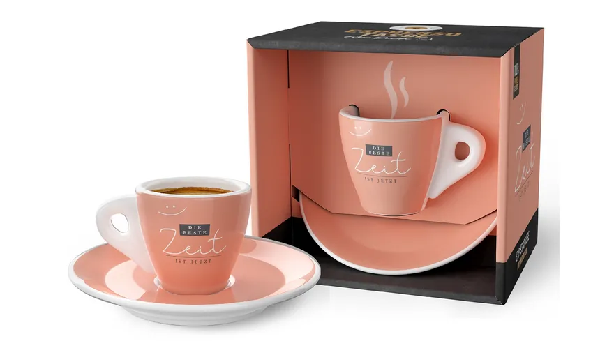 Geschenk für Dich Espressotasse Die beste Zeit ist jetzt