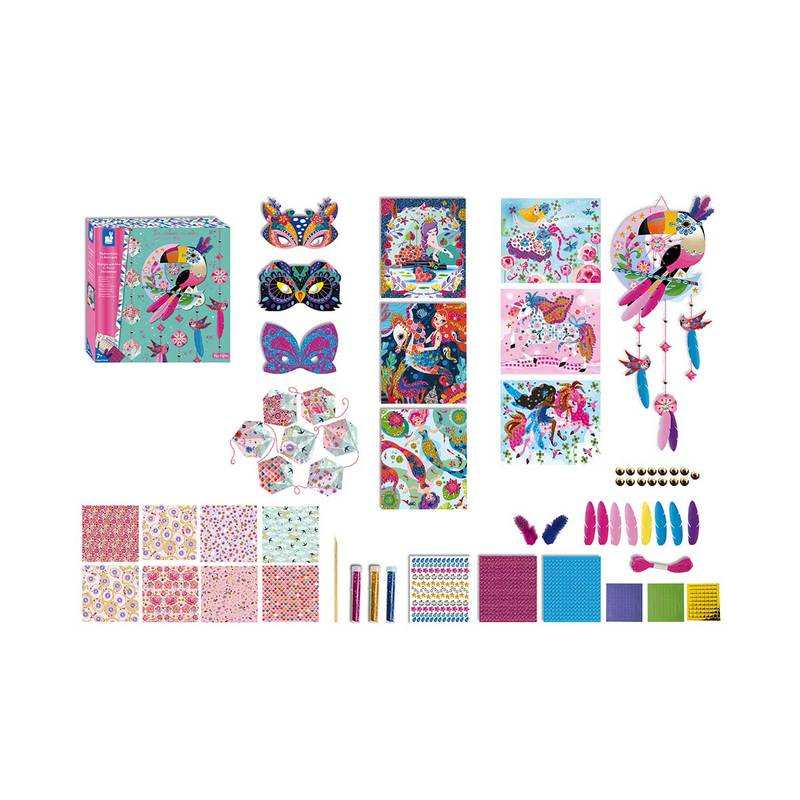 Les ateliers du calme Coffret multi-activités 11 décors girly Janod