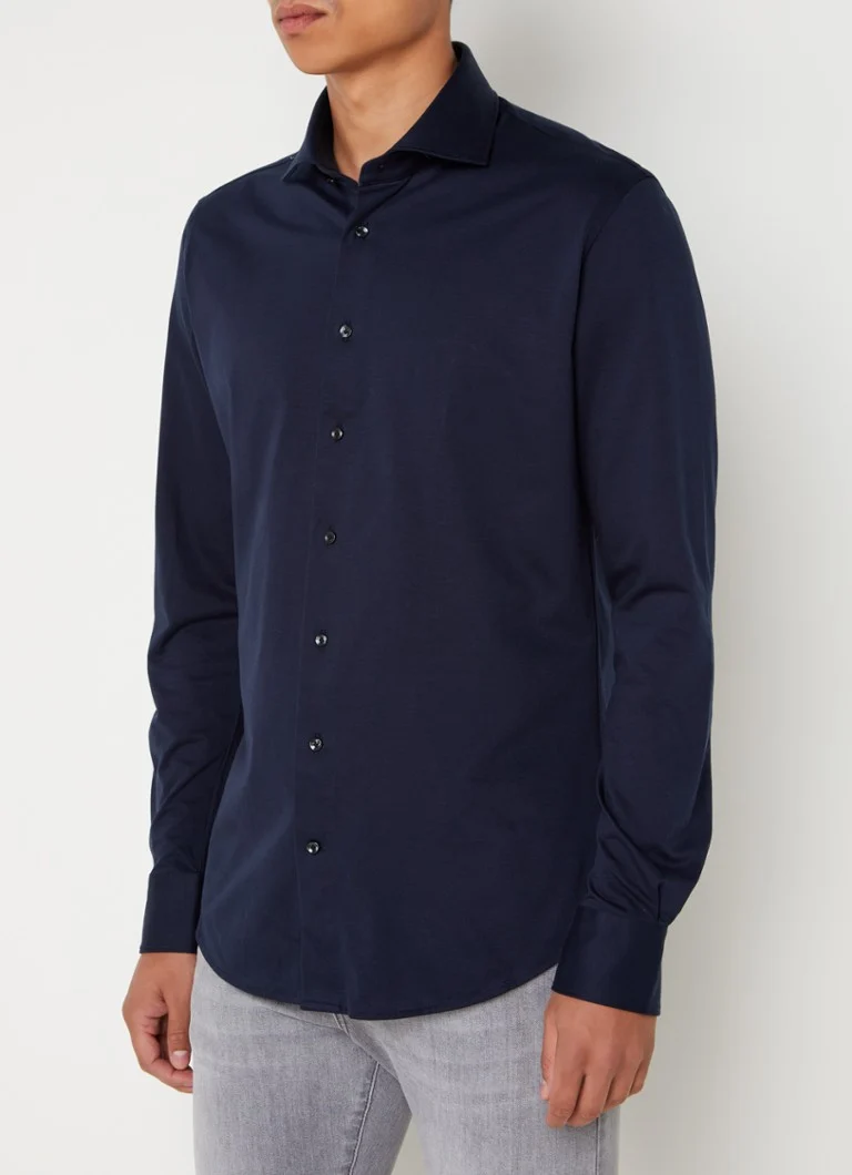 Camisa Profuomo de corte regular com elastano