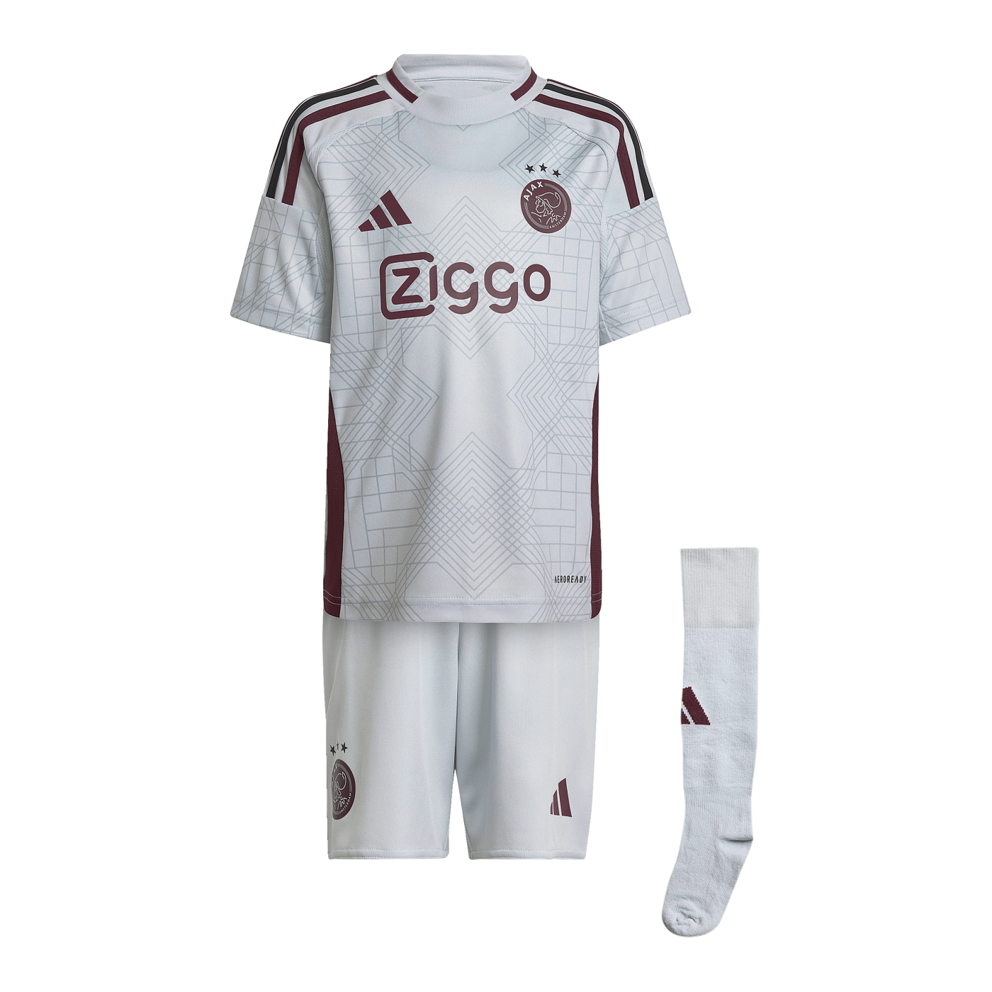 adidas Ajax Amsterdam Minikit 3rd 2024/2025 Kids Grau