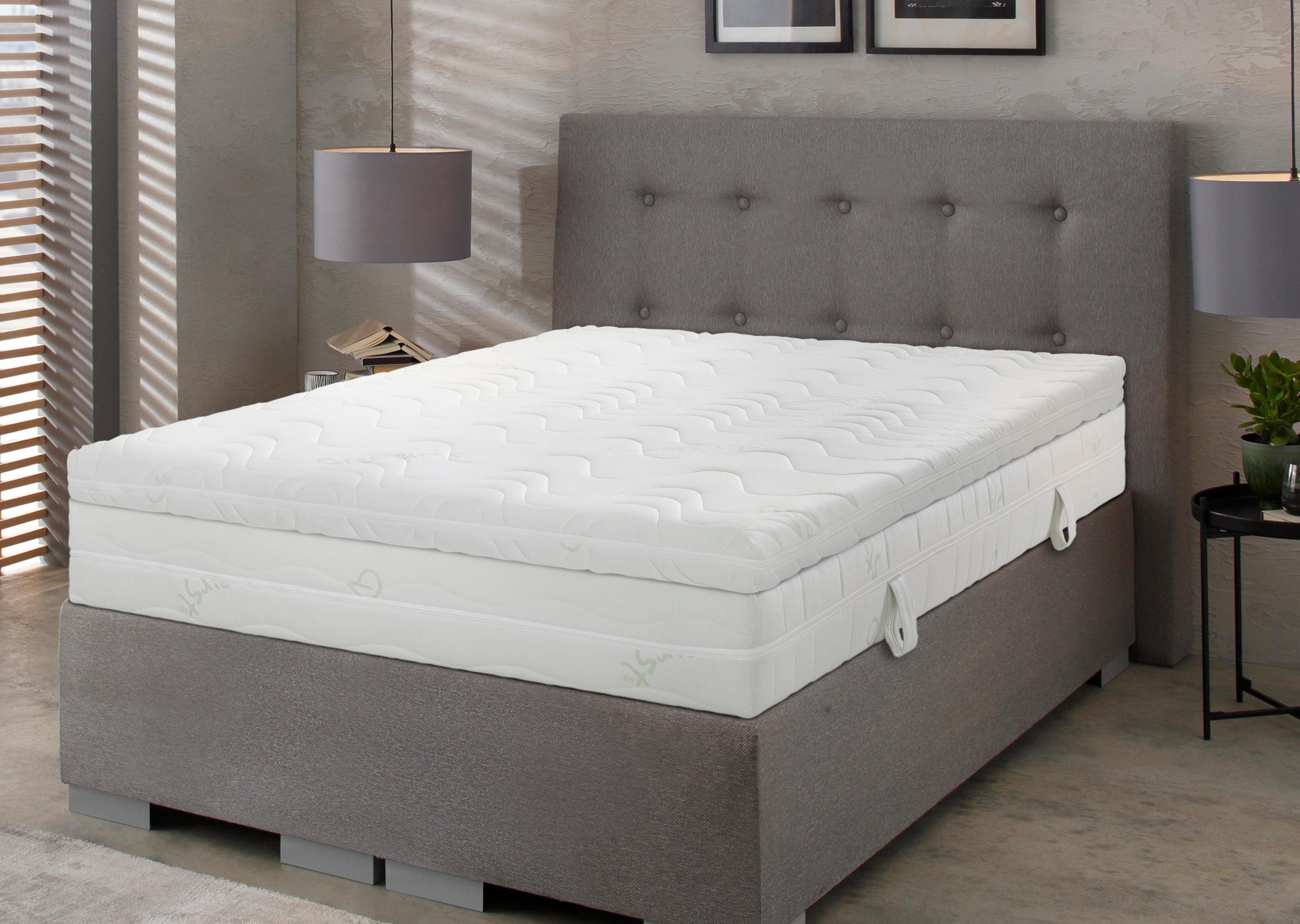 Topper Greenfirst Soft, Beco, 8 cm hoch, Gelschaum, Topper in 90x200 cm und diversen Größen, Matratzentopper mit Gelschaum