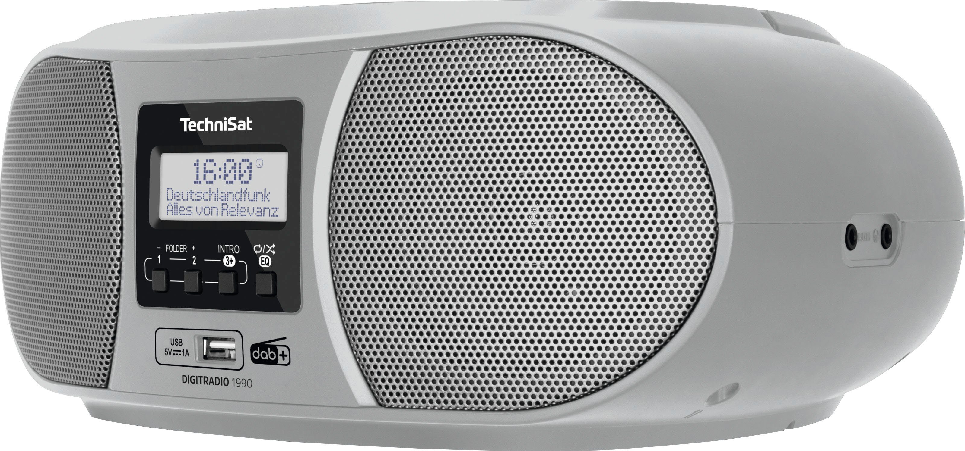 TechniSat DIGITRADIO 1990 Digitalradio (DAB) (Digitalradio (DAB), UKW mit RDS, 3 W, CD-Player)