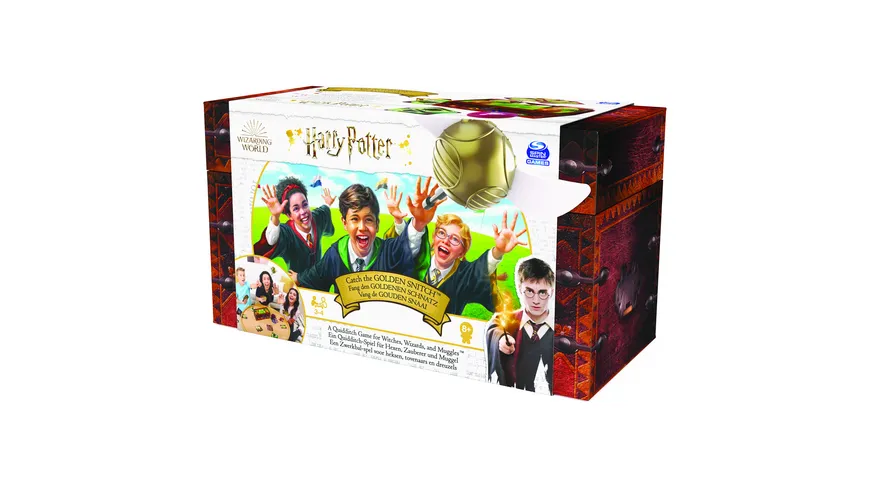 Spin Master Games - Harry Potter - Fang den Goldenen Schnatz - Action-Kartenspiel für 3-4 Spieler ab 8 Jahren