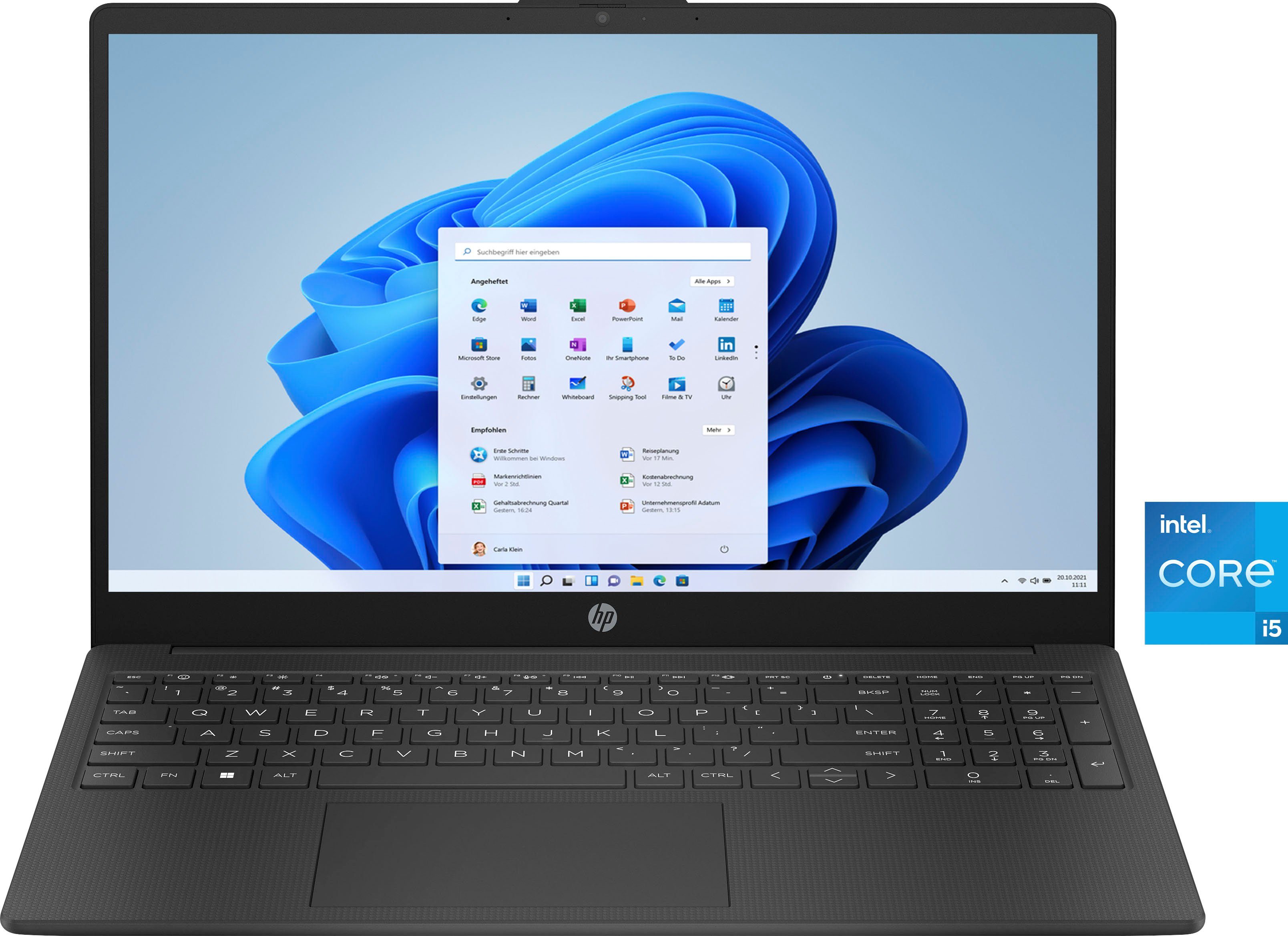 HP 15-fd0055ng Notebook (39,6 cm/15,6 Zoll, Intel Core i5 1335U, Iris Xe Graphics, 512 GB SSD)
