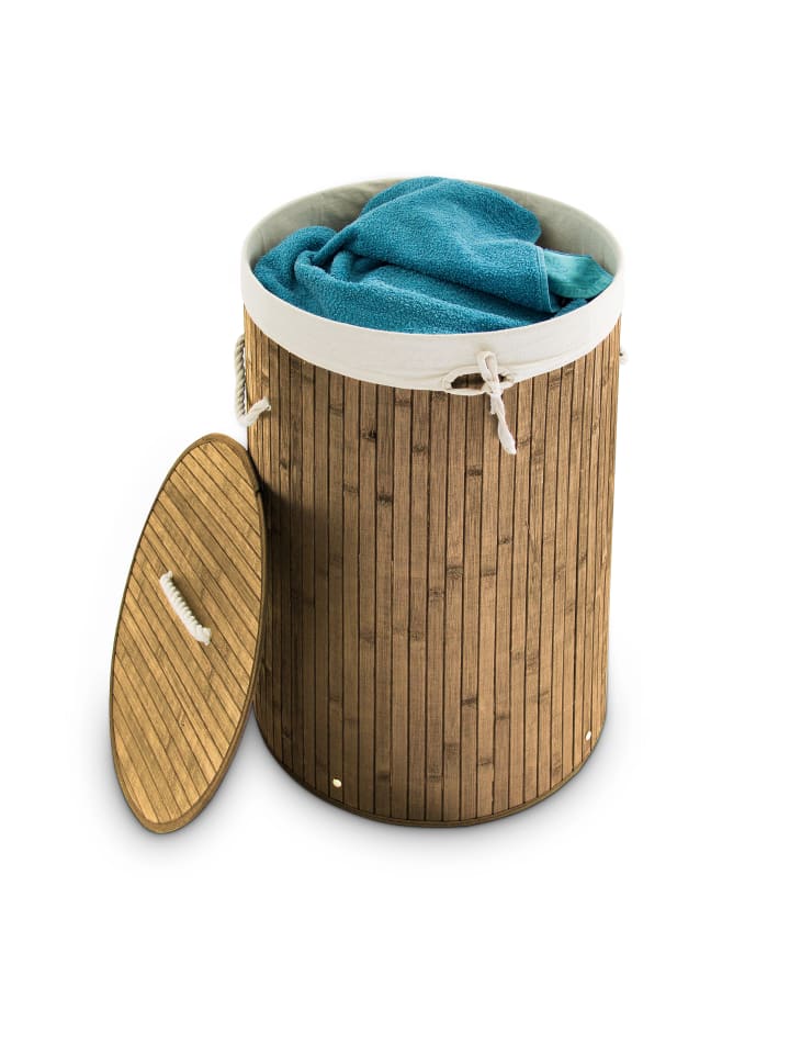 relaxdays Wäschekorb Natur - (H)65 x Ø41 cm günstig kaufen onesize