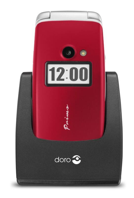 Doro Prime 413 2 Megapixel 6,1 cm (2,4 Zoll) Mobiltelefon Mobiltelefon Rot
