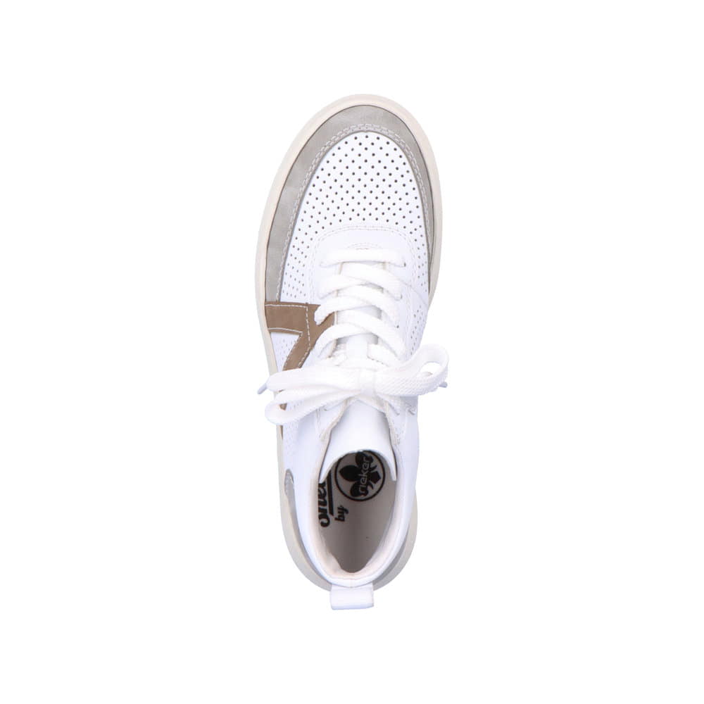 Rieker Damen Sneaker High edelweiß
