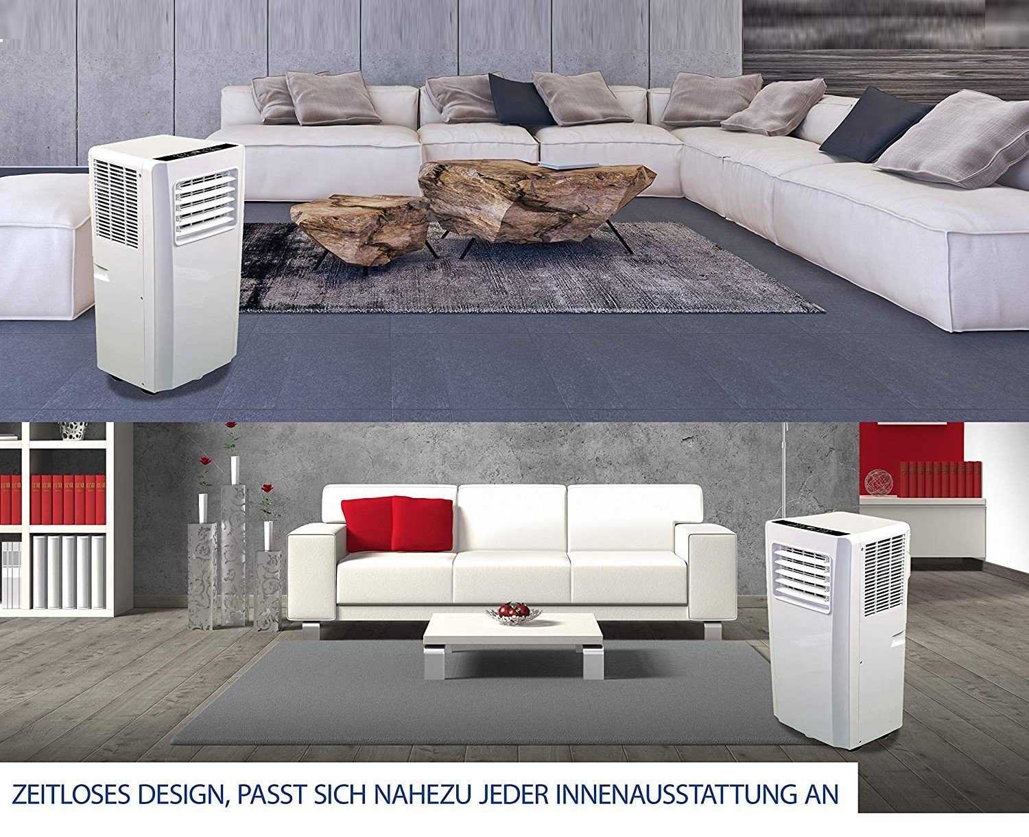 JUNG 3-in-1-Klimagerät TV05 mobile Klimaanlage mit Fernbedienung 3,2 KW, mobiles Klimagerät, 11000BTU leise, Abluftschlauch, Timer Airconditioner Luftkühler Mobil