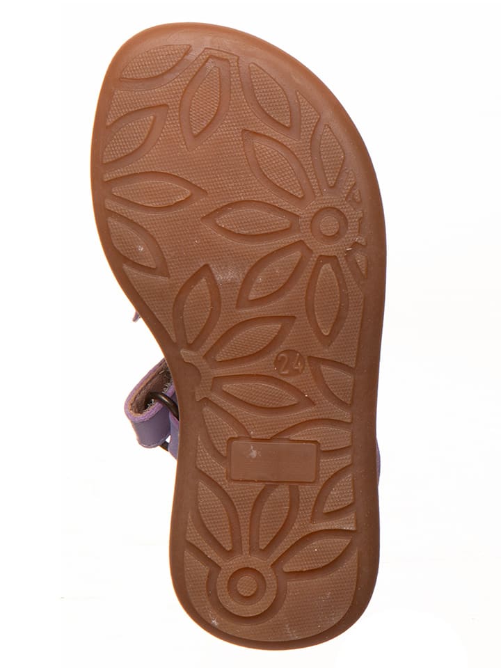 kmins Leder-Sandalen in Lila günstig kaufen