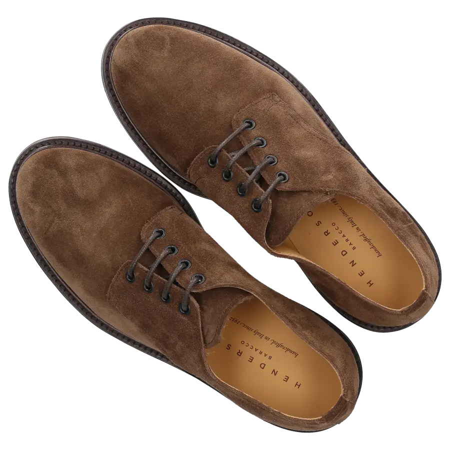 Henderson - Businessschuhe Oxford JOHN Veloursleder - braun