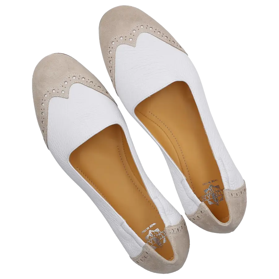 Truman's - Ballerinas Klassisch 9540 Kalbsleder Veloursleder - grau