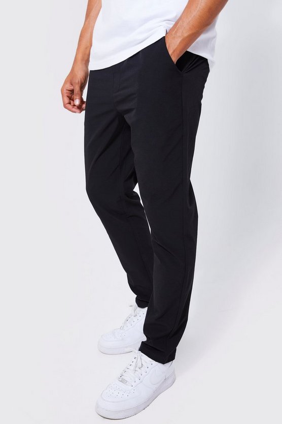 Elasticated Waist Technical Golf Stretch Slim Trouser