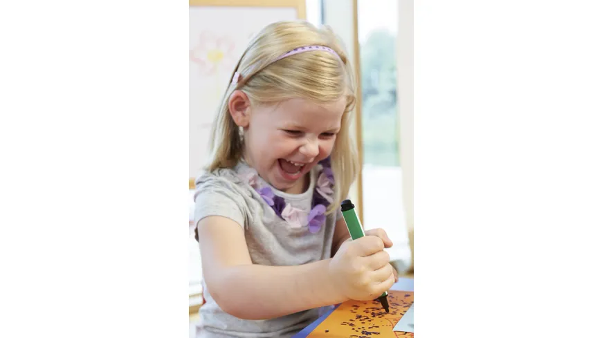 STABILO® Gefederter Dreikant-Filzstift - STABILO Trio Scribbi - 8er Pack - mit 8 verschiedenen Farben sortiert