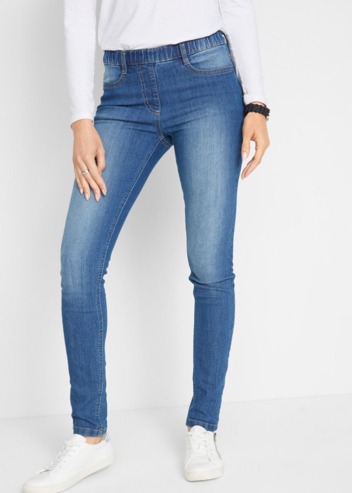 Jeans-Jeggings mit Bequembund, Skinny