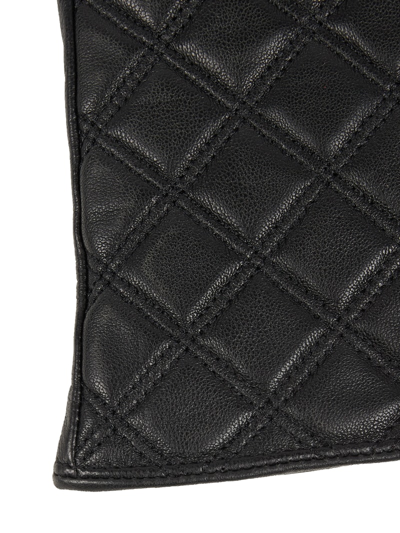 Handschuhe aus Leder in schwarz