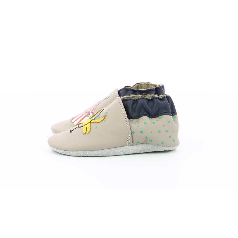 Chaussons cuir Lion Circus