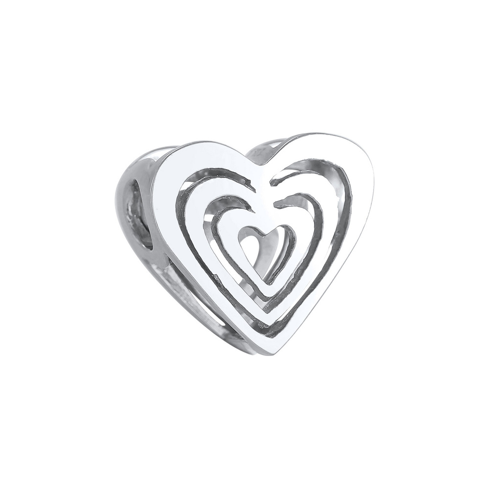 Nenalina Nenalina Amulette Charm femme coeur amour ludique en argent 925 sterling Pendentif