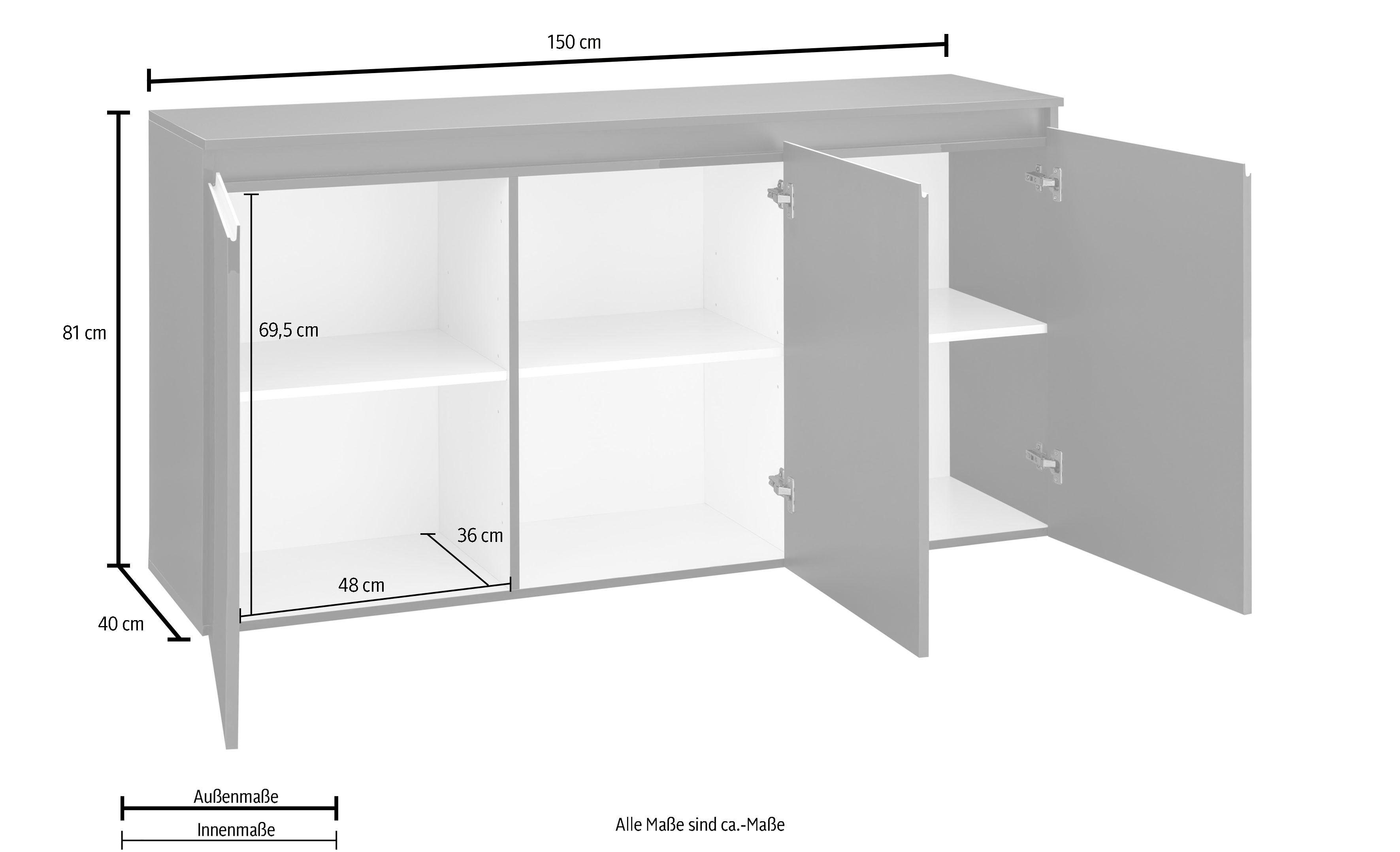 Tecnos Kommode Magic, Breite 150 cm