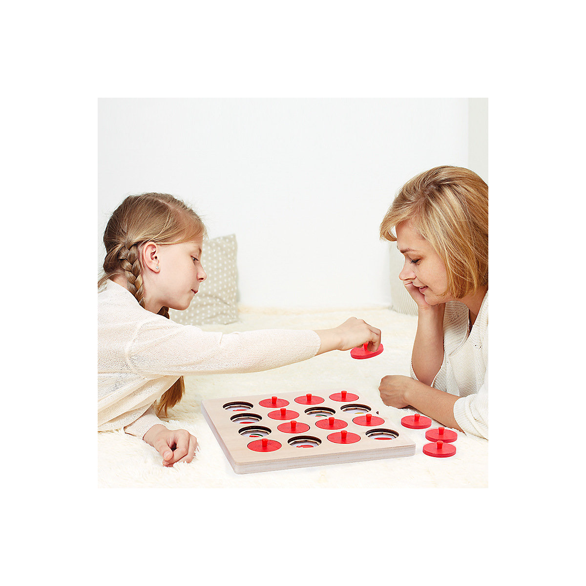 Früherziehung Lernspielzeug aus Holz für Kinder Denken Logik Gedächtnistraining Spiel Schach