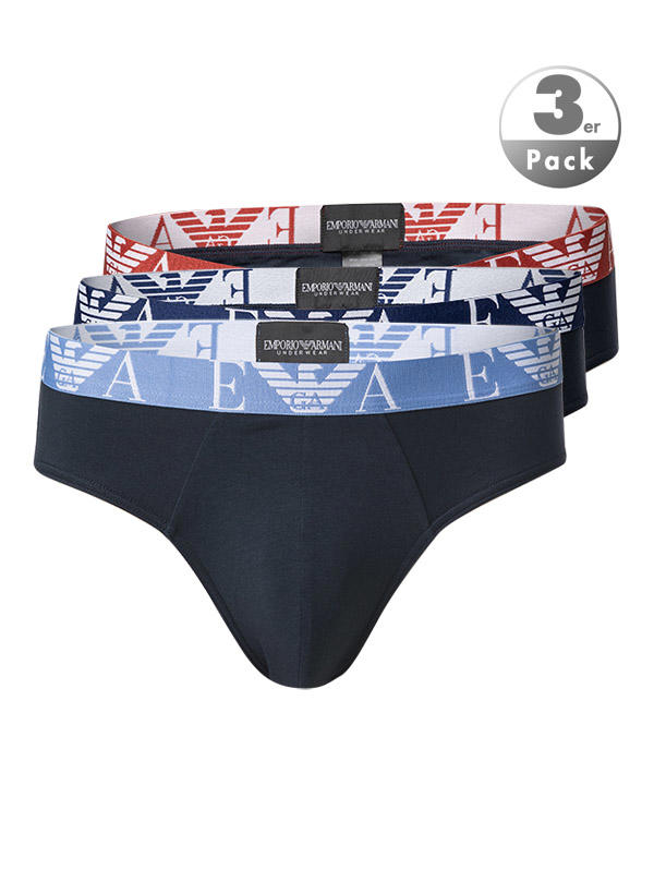 EMPORIO ARMANI, Slipss, Baumwoll-Stretch, navy