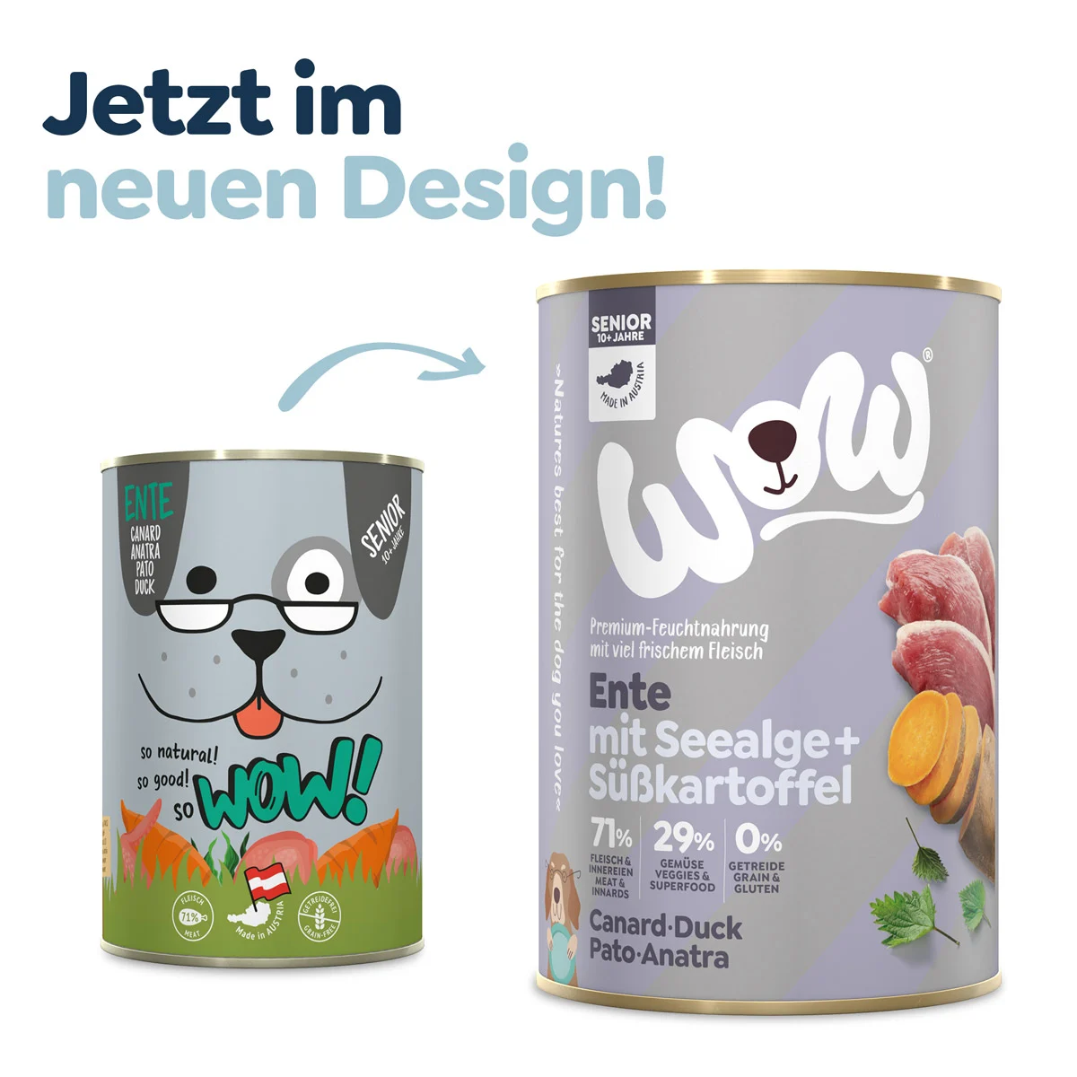 WOW Senior Ente mit Seealgen und Süßkartoffel kaufen bei ZooRoyal