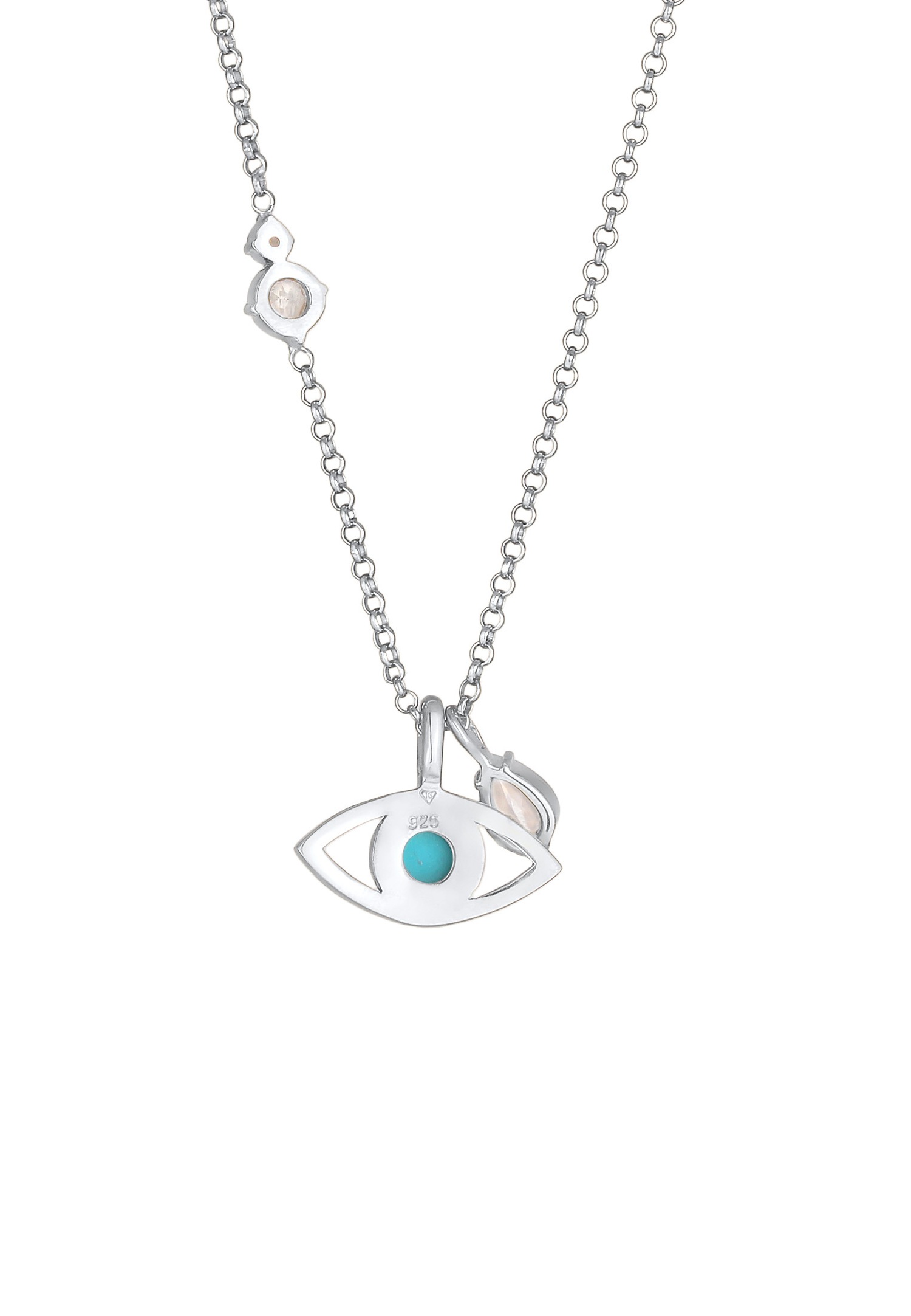 Inel solitaire Elli PREMIUM cu topaz turcoaz pentru femei, din argint 925