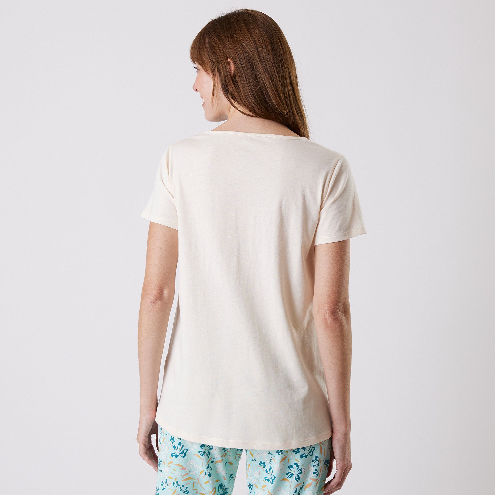 Tee-shirt pyjama manches courtes imprimé 