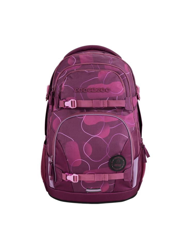 Coocazoo Schulrucksack-Set „Berry Bubbles“, 3-teilig in Beere günstig kaufen onesize