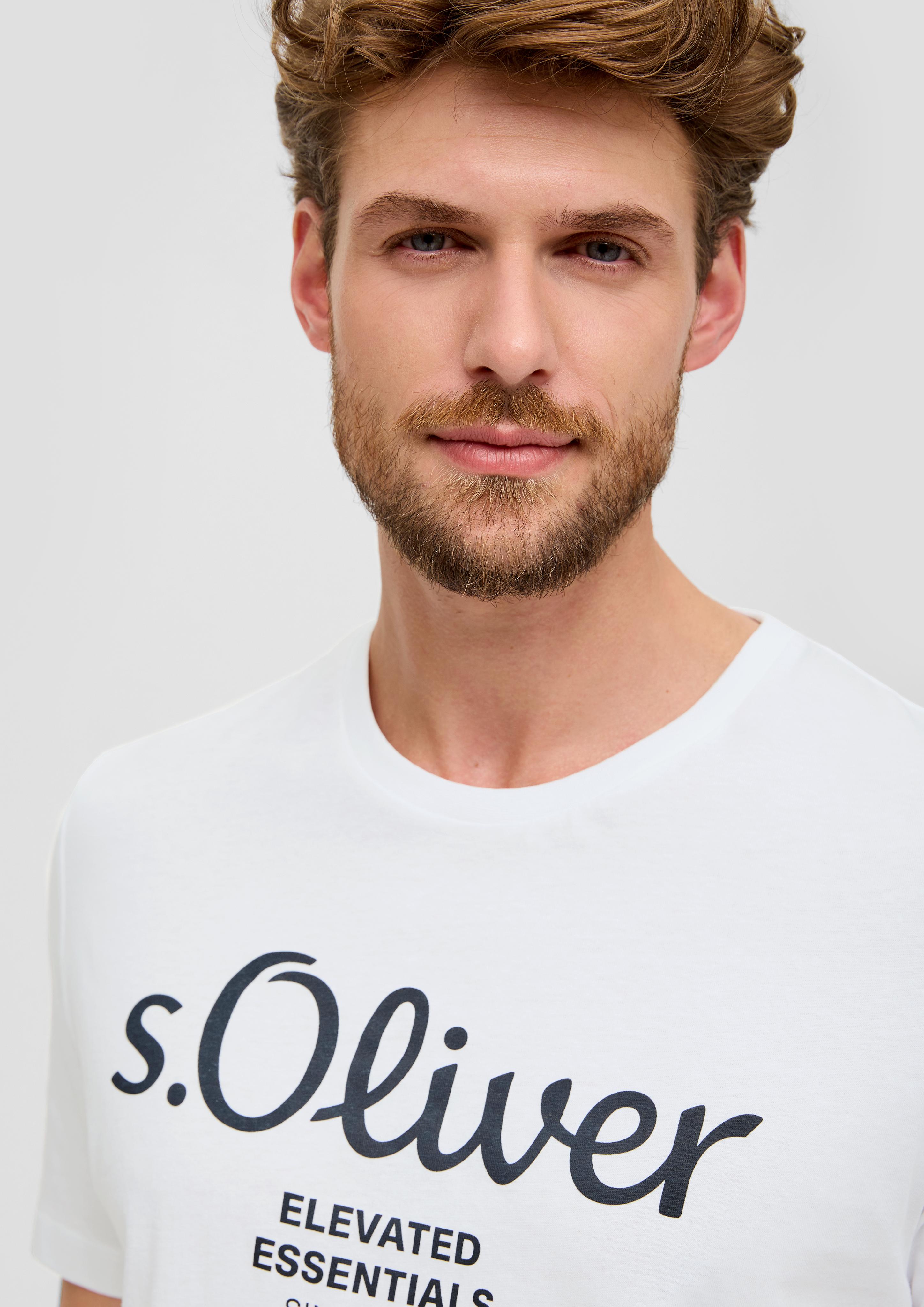 T-Shirt mit Label-Print  2139909-01D1