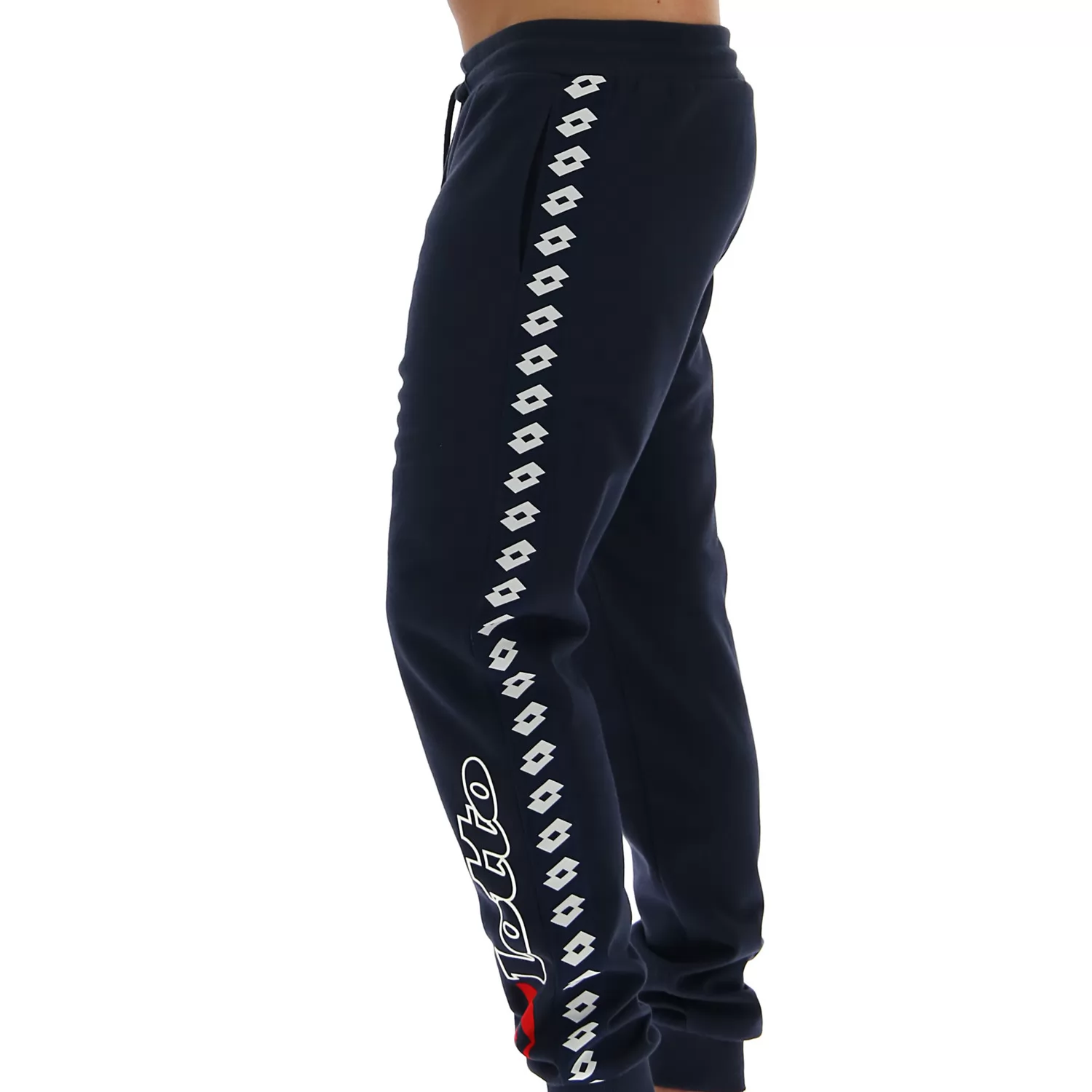 ATHLETICA DUE PANT PL TMAVĚ MODRÁ/OHNĚ ČERVENÁ