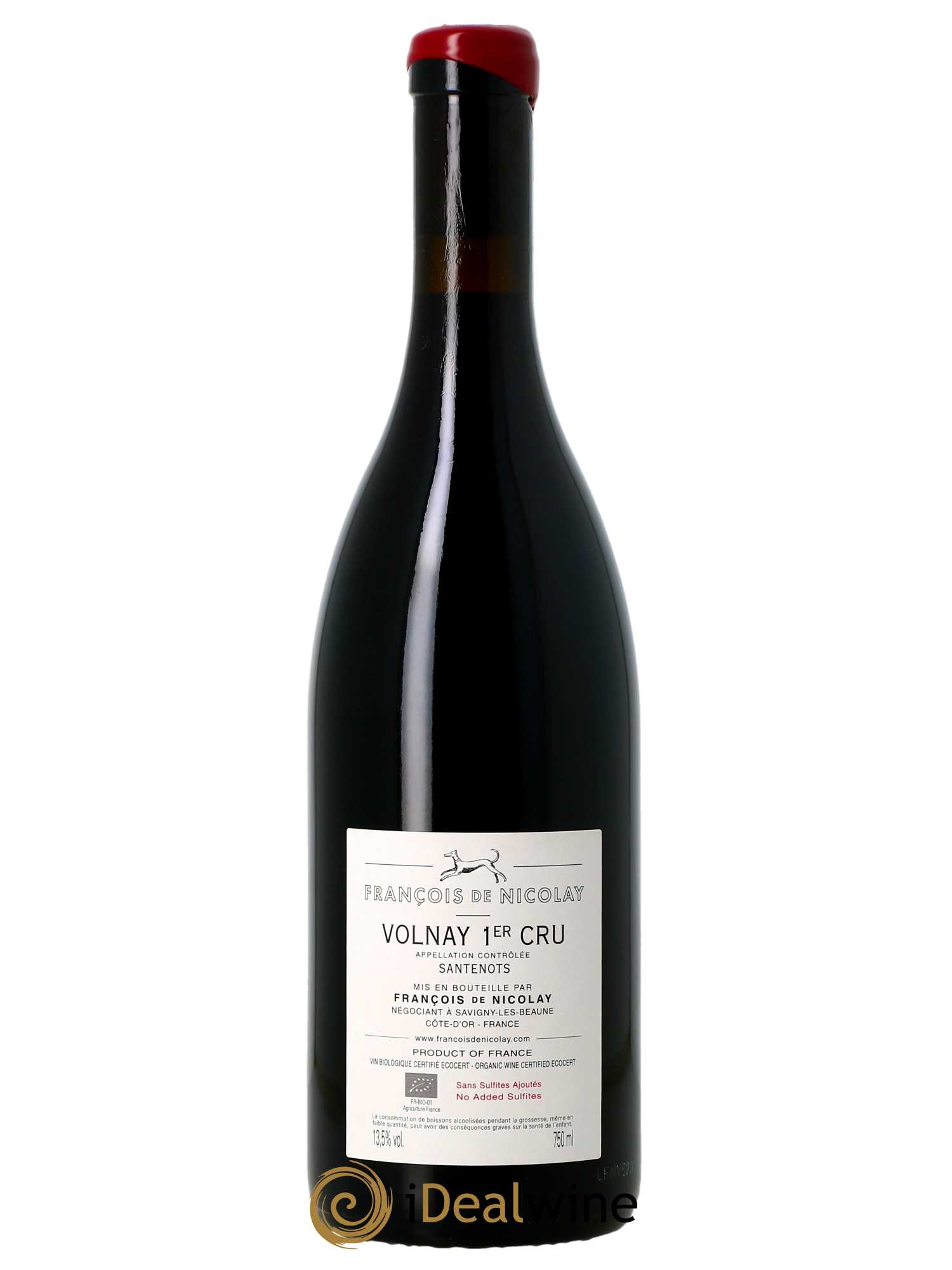 Volnay 1er Cru Santenots François de Nicolay  2020 - Lot de 1 Bouteille