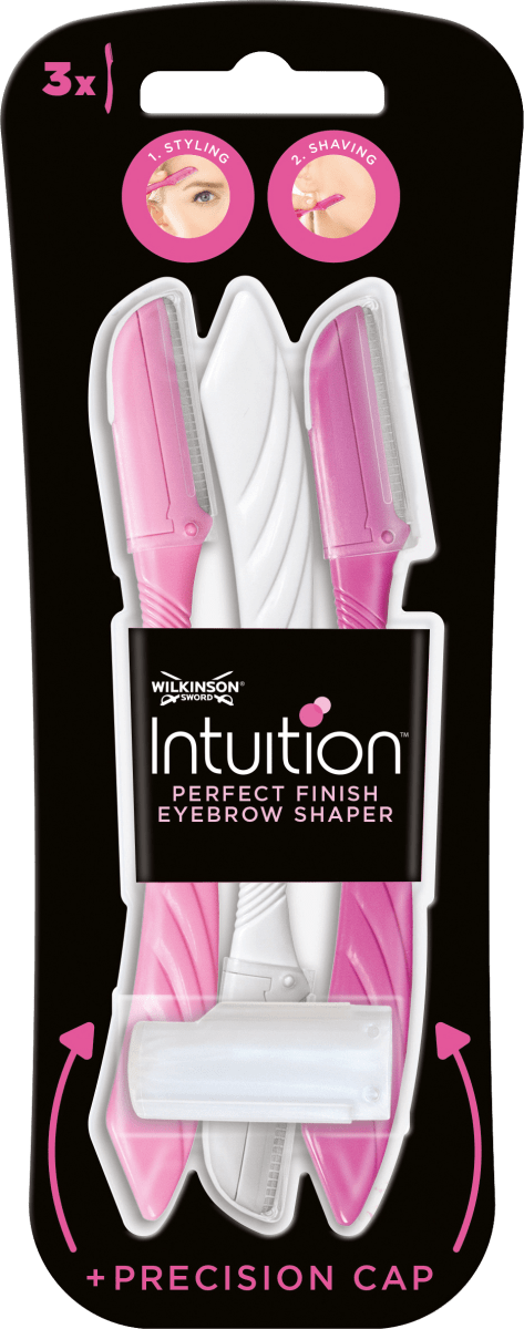 Gesichtshaarentferner, Intuition Perfect Finish Eyebrow Shaper, 3 St