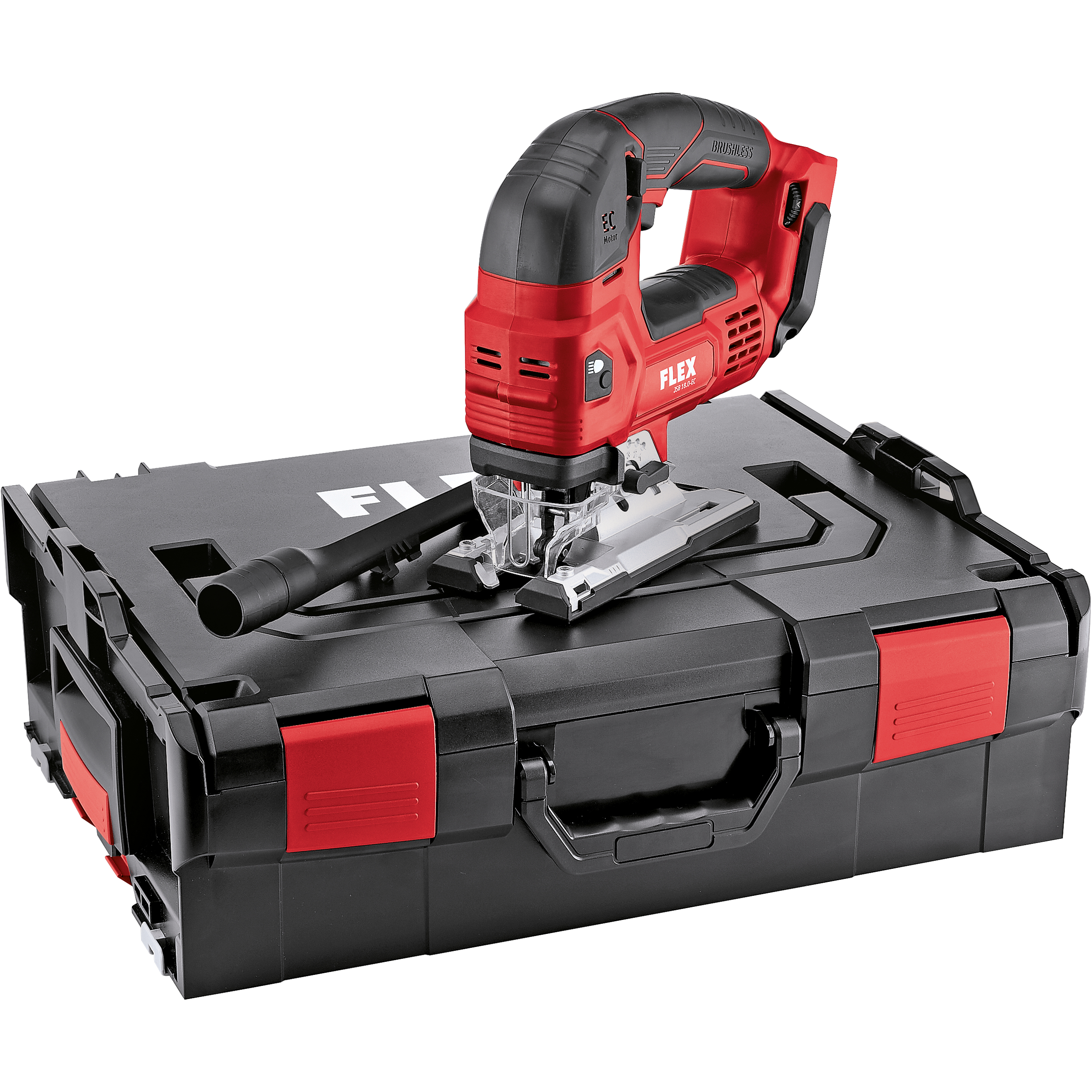 Flex-tools 493783 JSB 18.0-EC 18V Accu-Decoupersaw akkumulátor és töltő nélkül, kofferben