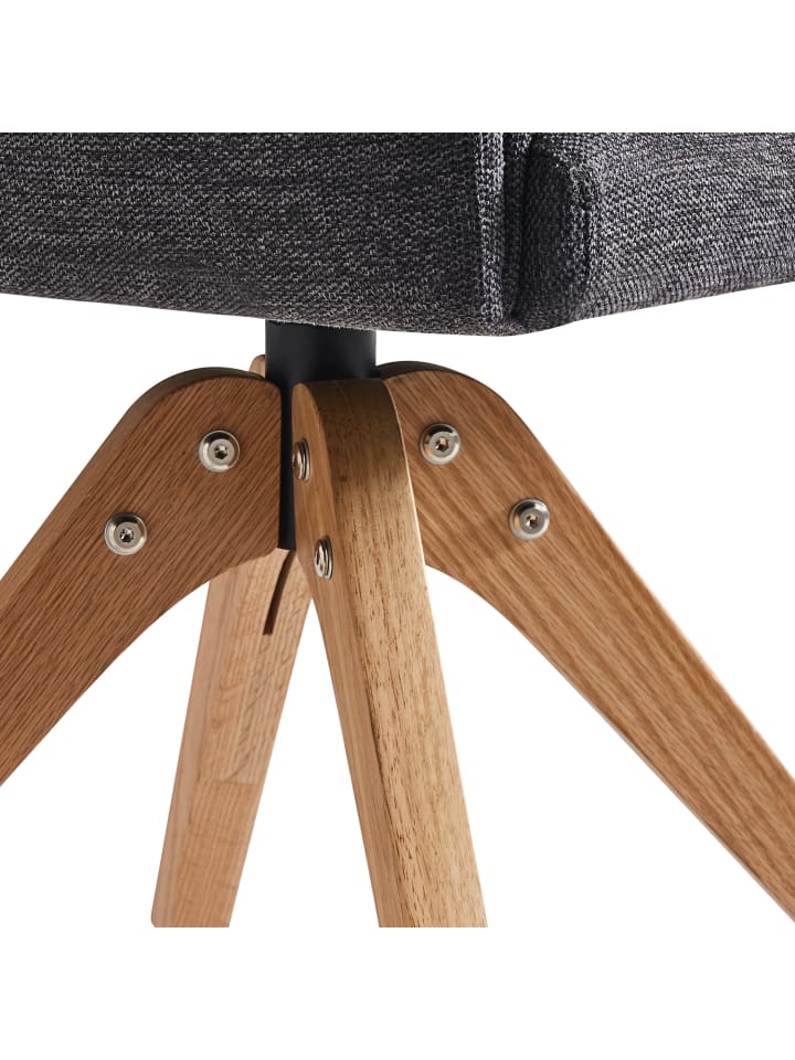B&D Home Drehstuhl DAISY in Anthrazit - (B)62 x (H)86 x (T)63 cm günstig kaufen onesize
