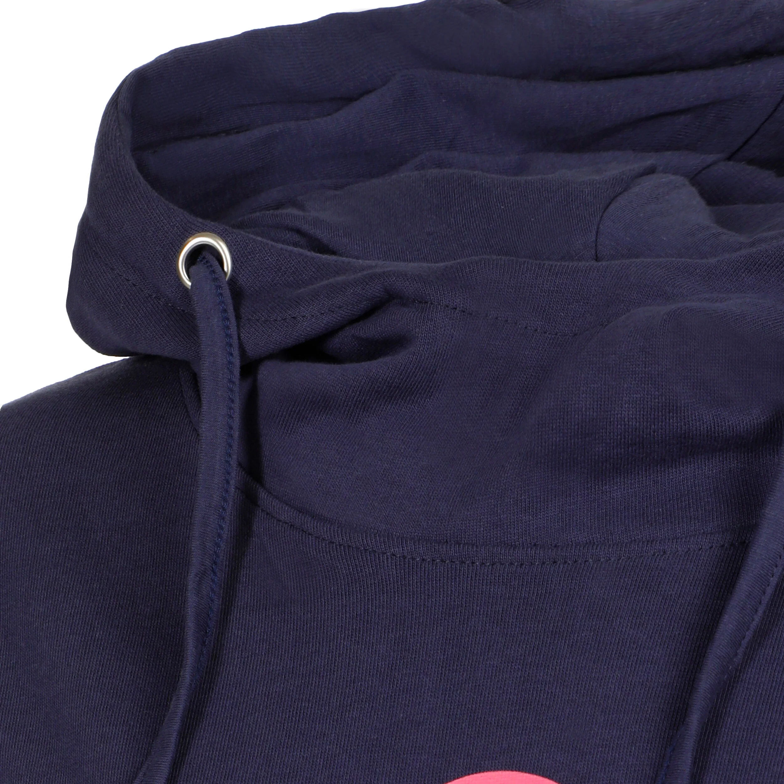 Basic Hoody Damen - Dunkelblau, Pink