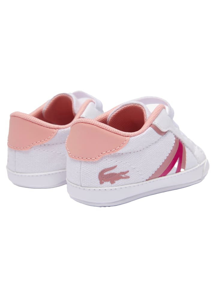 Lacoste Krabbelschuhe in Weiß/Pink günstig kaufen