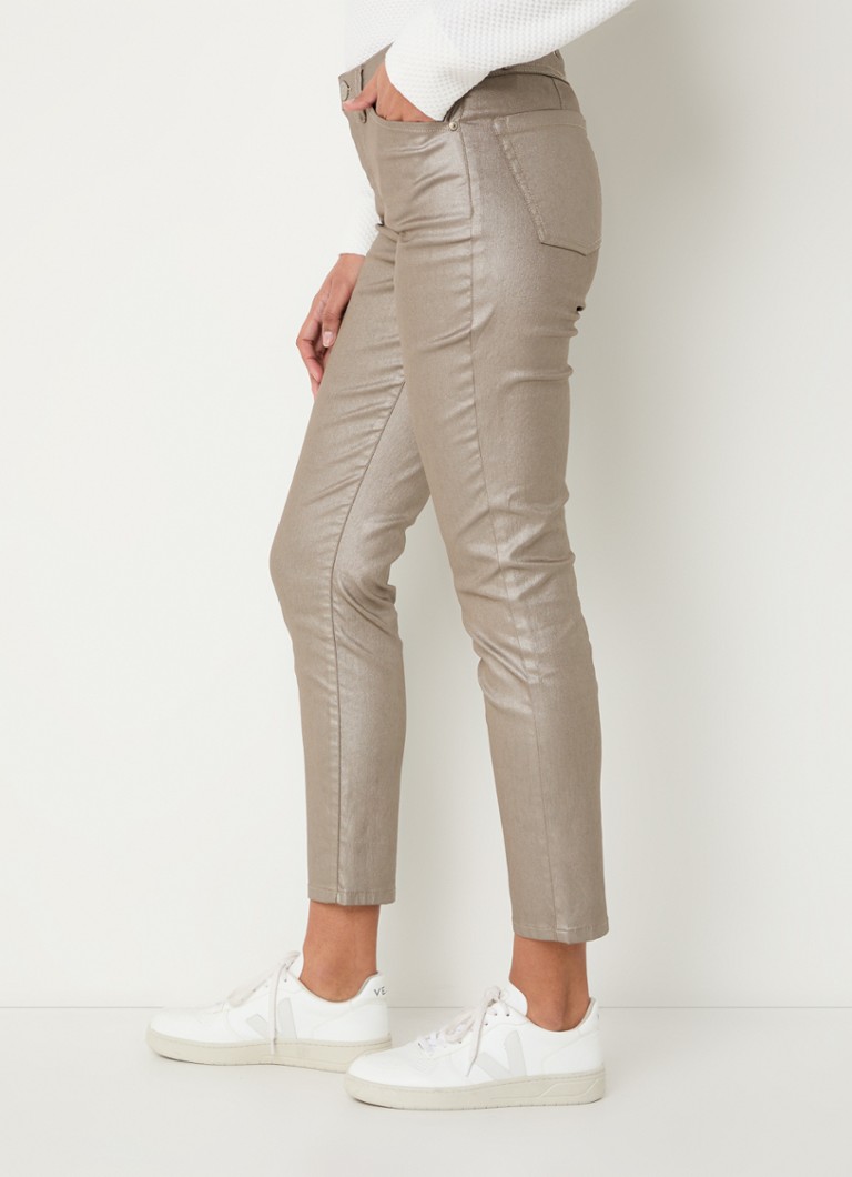 OPUS Emliy Elegantne kavbojke slim fit kroja s srednjim pasom in barvnim pranjem