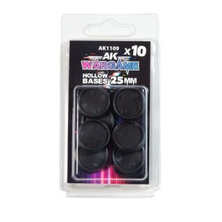 Hollow Bases 25mm (10)