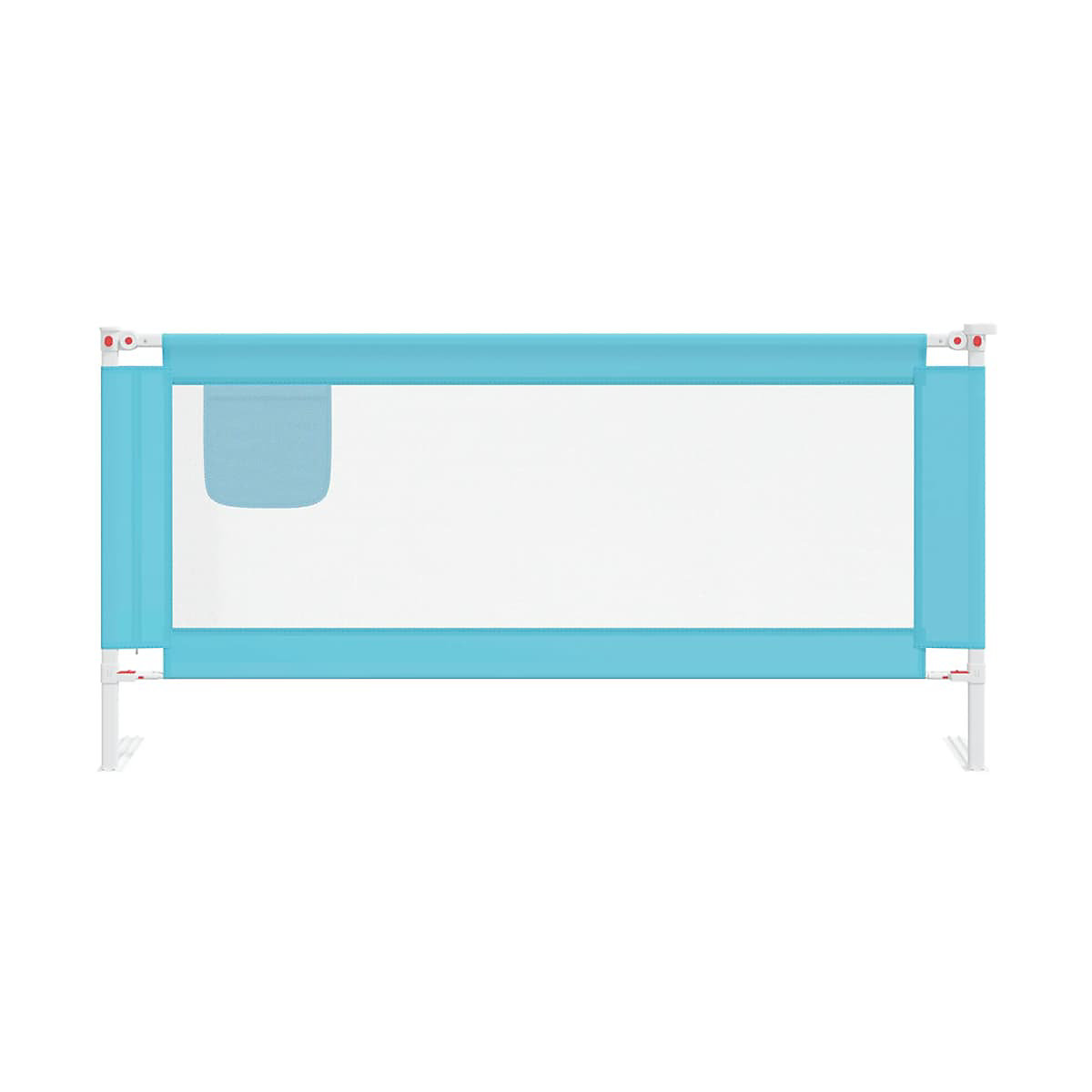 Kleinkind-Bettschutzgitter Blau 190x25 cm Stoff