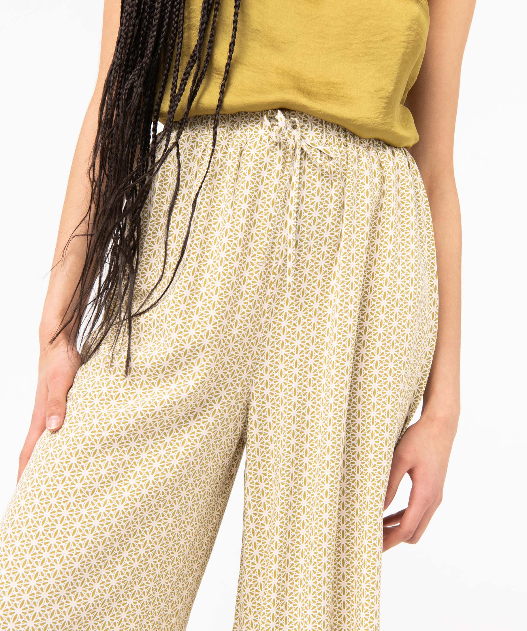 Pantalon de pyjama fluide imprimé femme imprime | GEMO