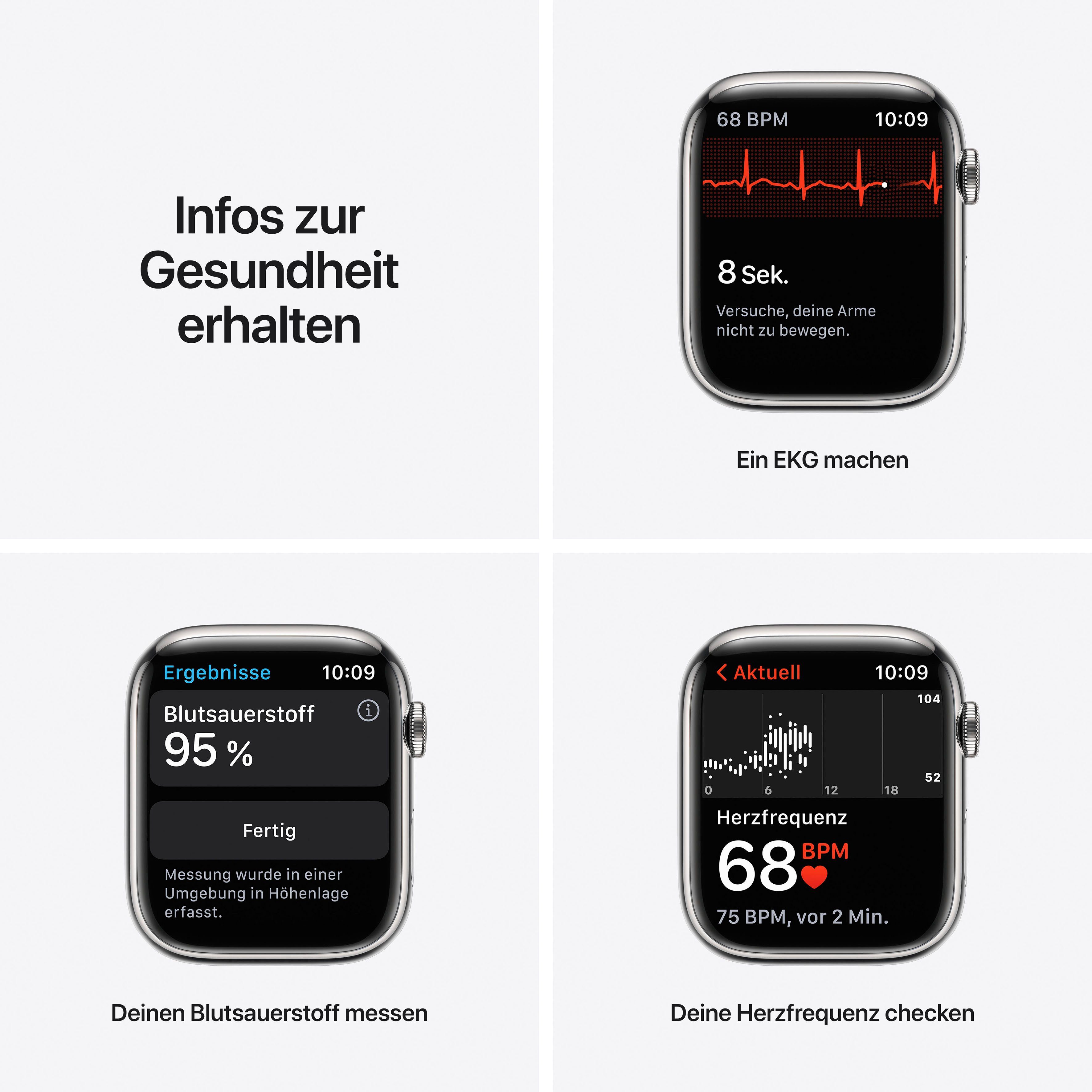 Apple Watch Series 7 GPS + Cellular, 45mm Smartwatch (Watch OS 8)