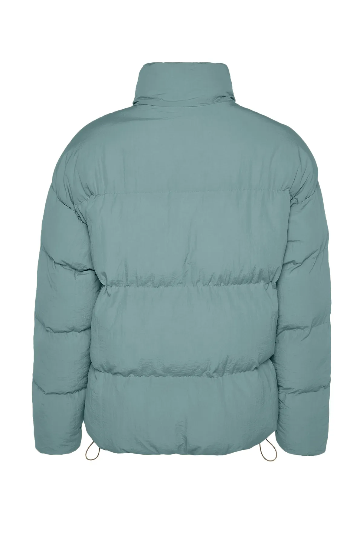 Trendyol Collection  Mintfarbene Unisex-Pufferjacke mit Stehkragen in Oversize-Passform TMNAW24MO00003