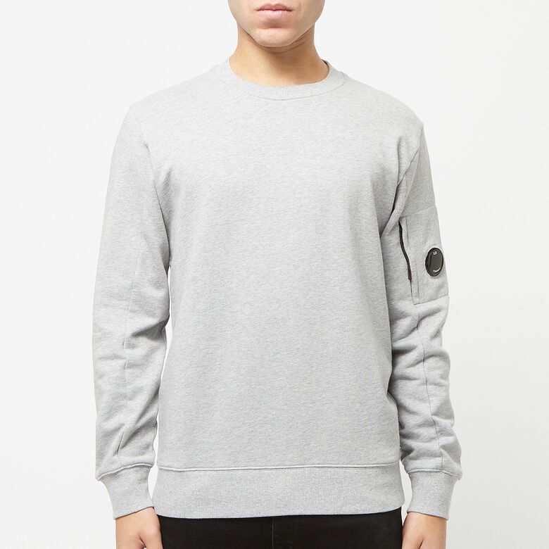 C. P. Company Diagonal Raised Fleece Sweatshirt grau