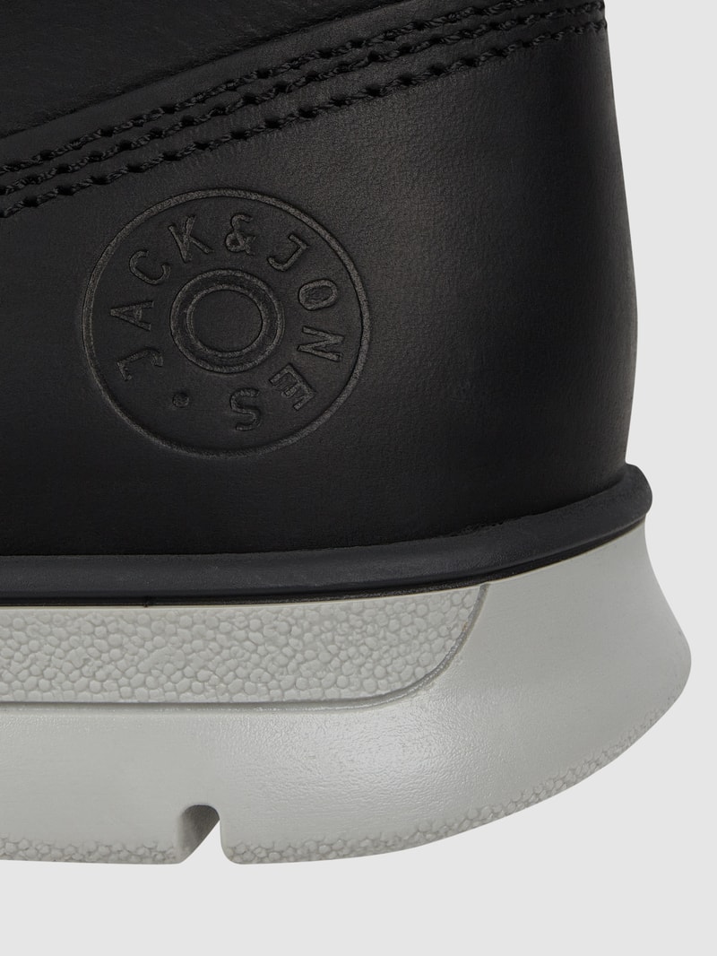 Boots aus Leder Modell 'Tubar' in anthrazit