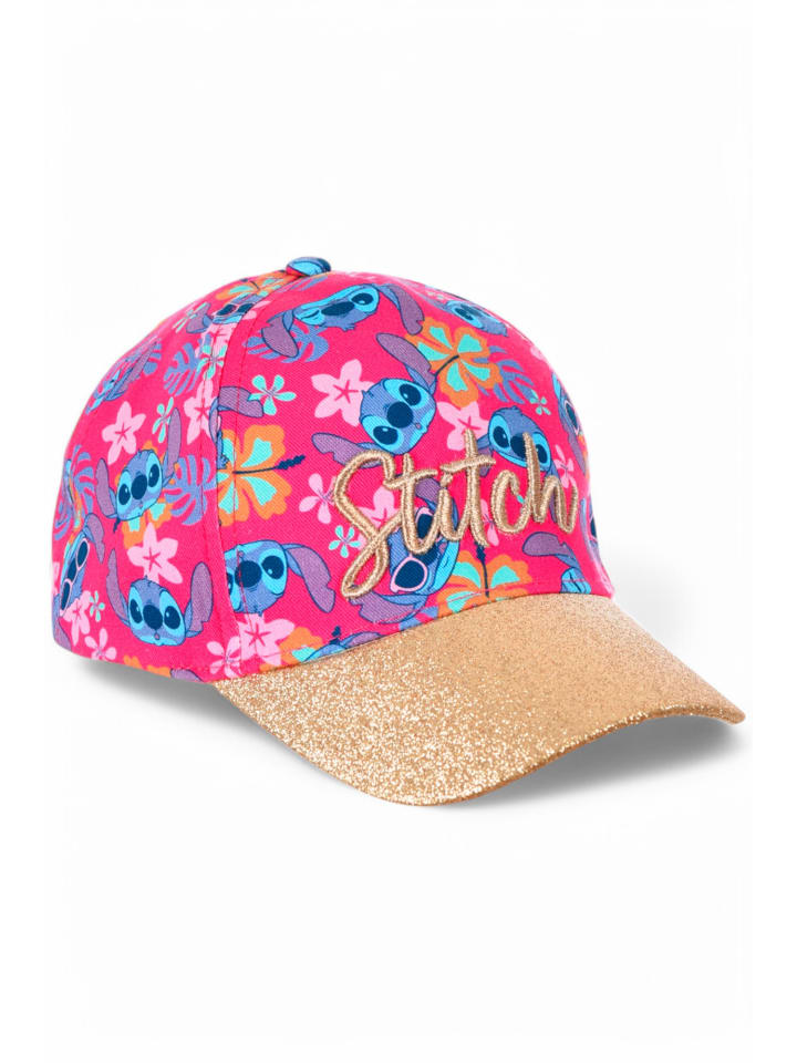 Lilo & Stitch Basecap Disney Stitch mit Glitzer in Pink günstig kaufen 52 cm