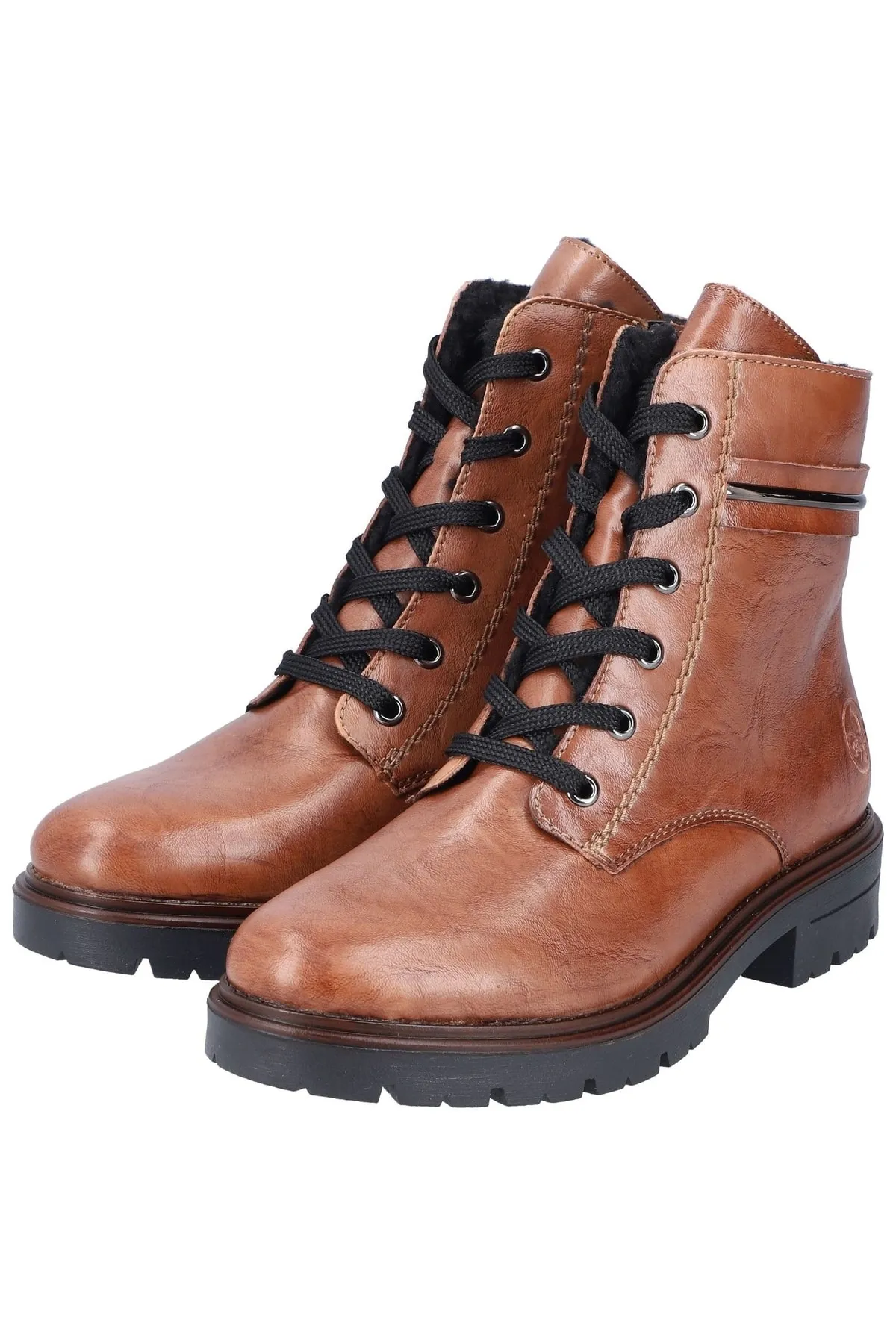 Rieker  Stiefelette - Rot - Flacher Absatz