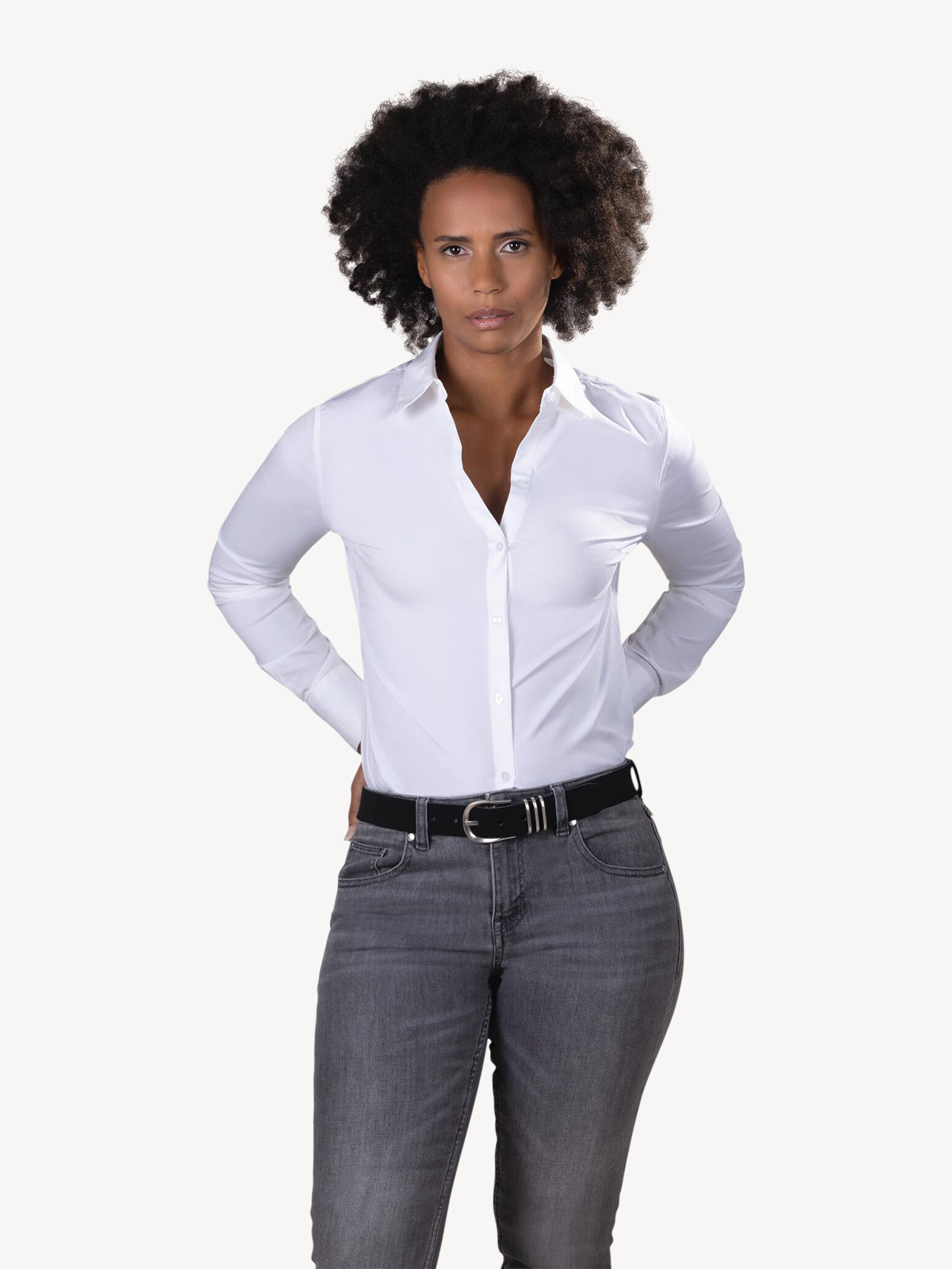 Ceinture en cuir - noir