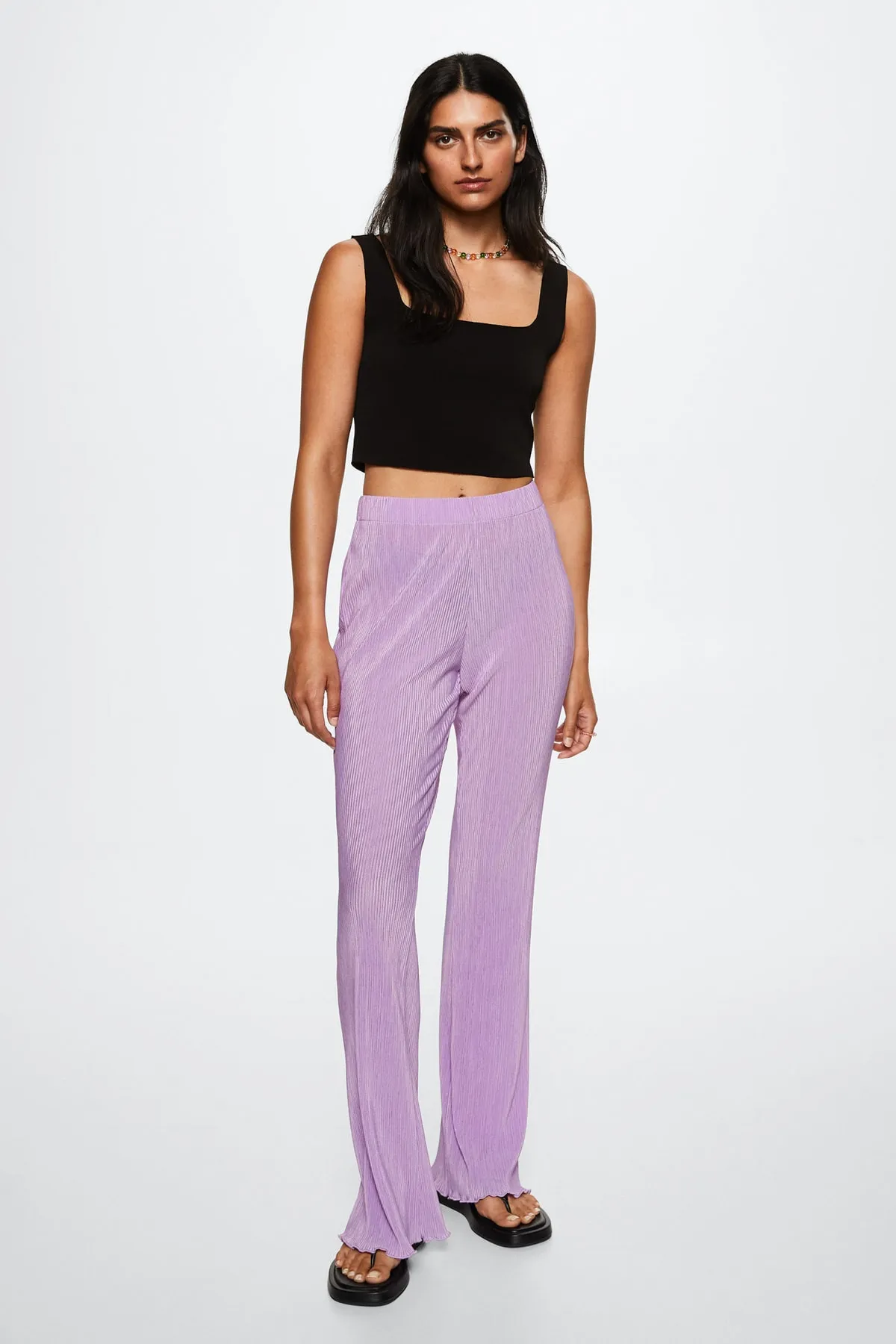 MANGO  Lila Damenhose 37082003