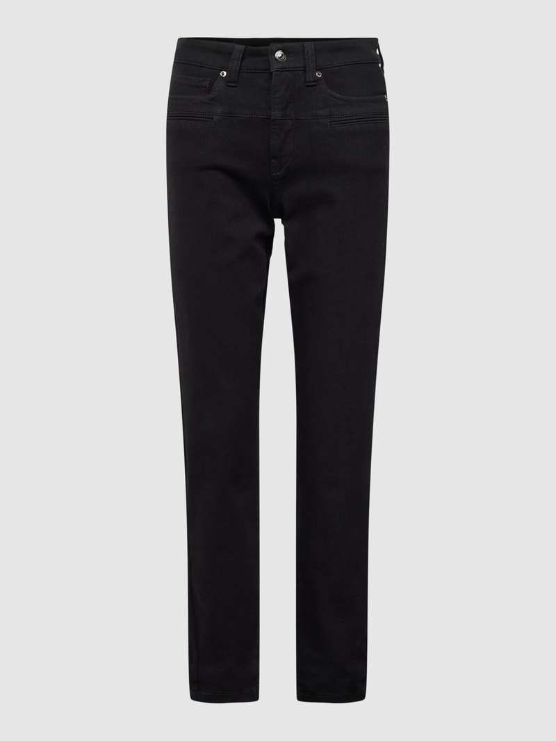 Jeans mit 5-Pocket-Design Modell 'PEARLIE' in schwarz