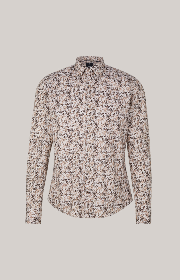 Hemd Pit in Beige/Braun
